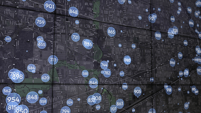 marker layer map on video walls